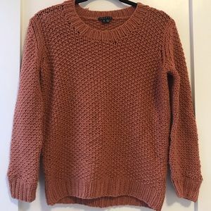 SMALL THEORY Orange Chunky Sweater